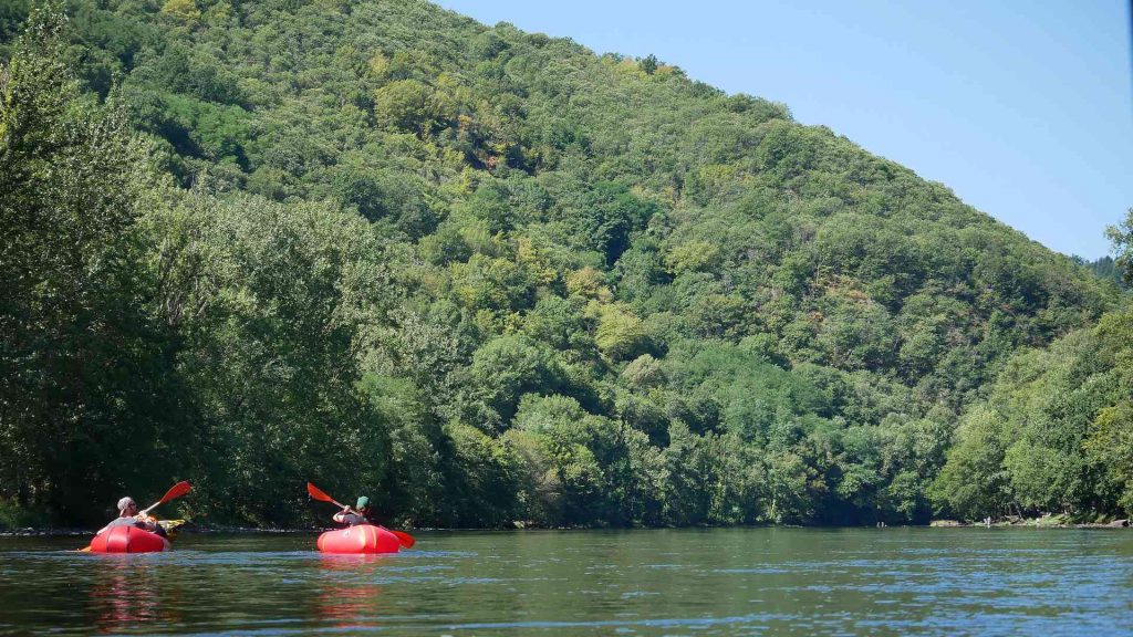 Packraft Pablo Rouge sur la Dordogne
