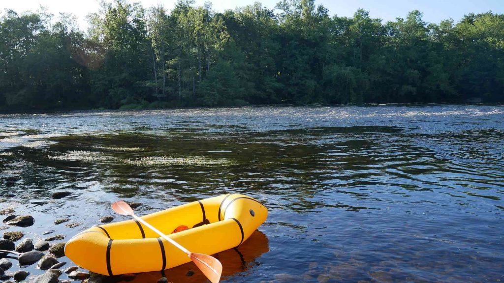Packraft Pablo au bivouac