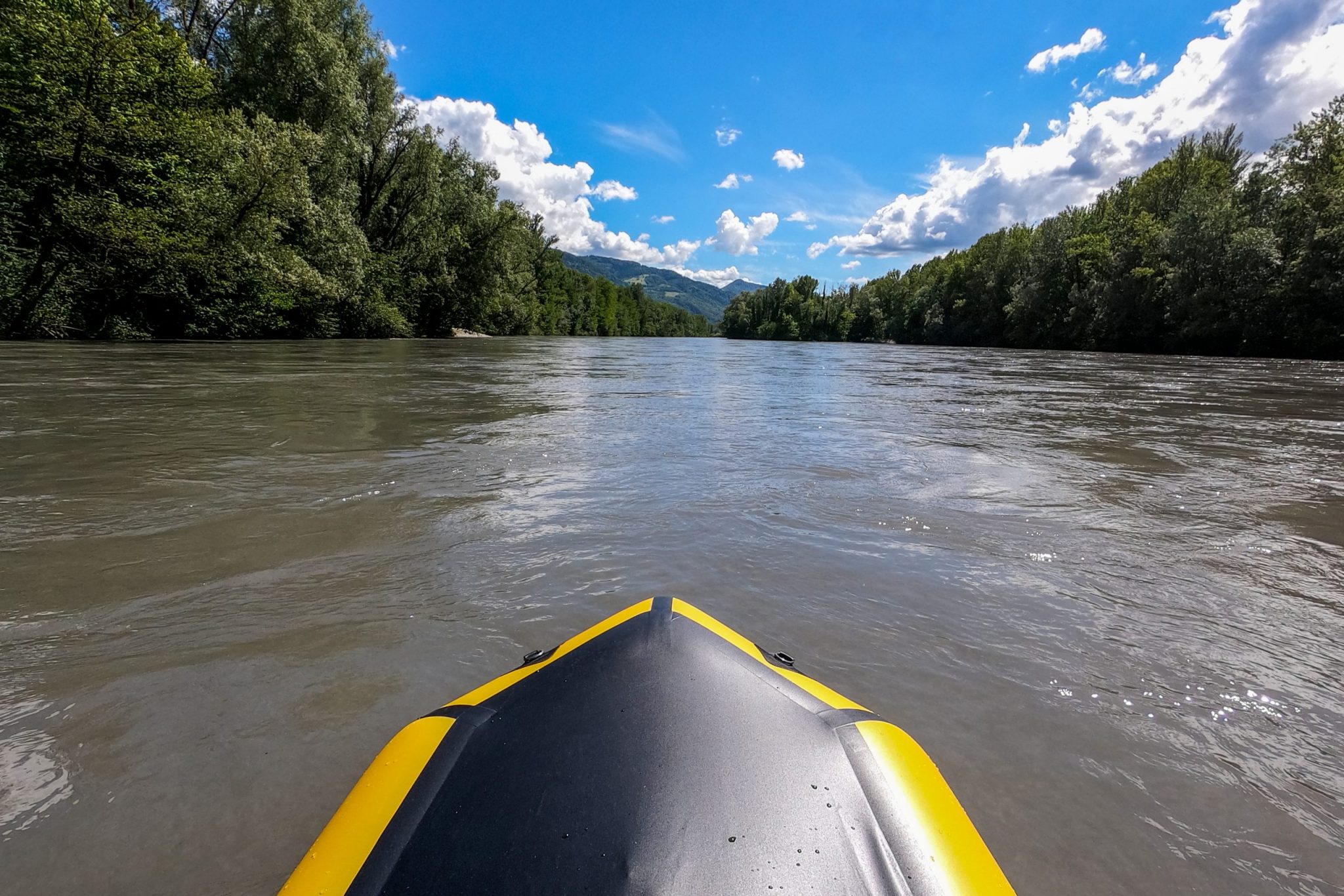 Packraft sur l'Isère