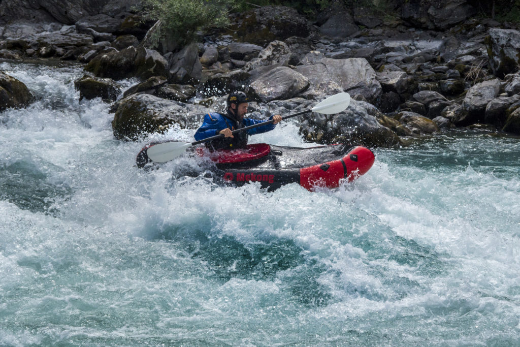 Descente de la Durance en packraft en Mekong