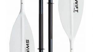 Pagaie démontable 4 parties, pas cher, idéale pour débuter en packraft et kayak_Egalis Swift Aluminium