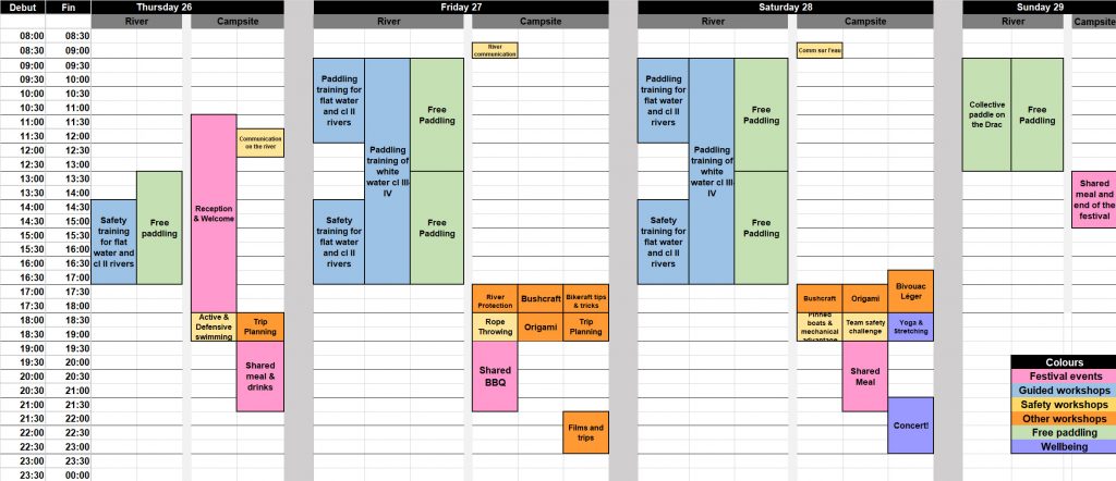 Planning festival