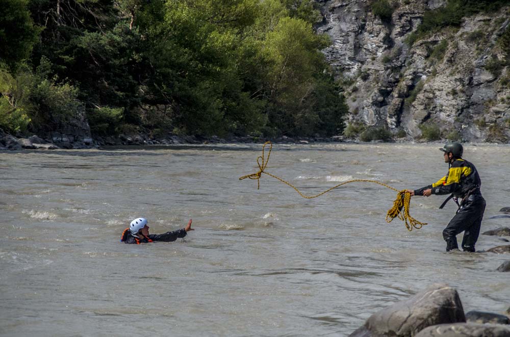 lancé de corde packraft Mekong