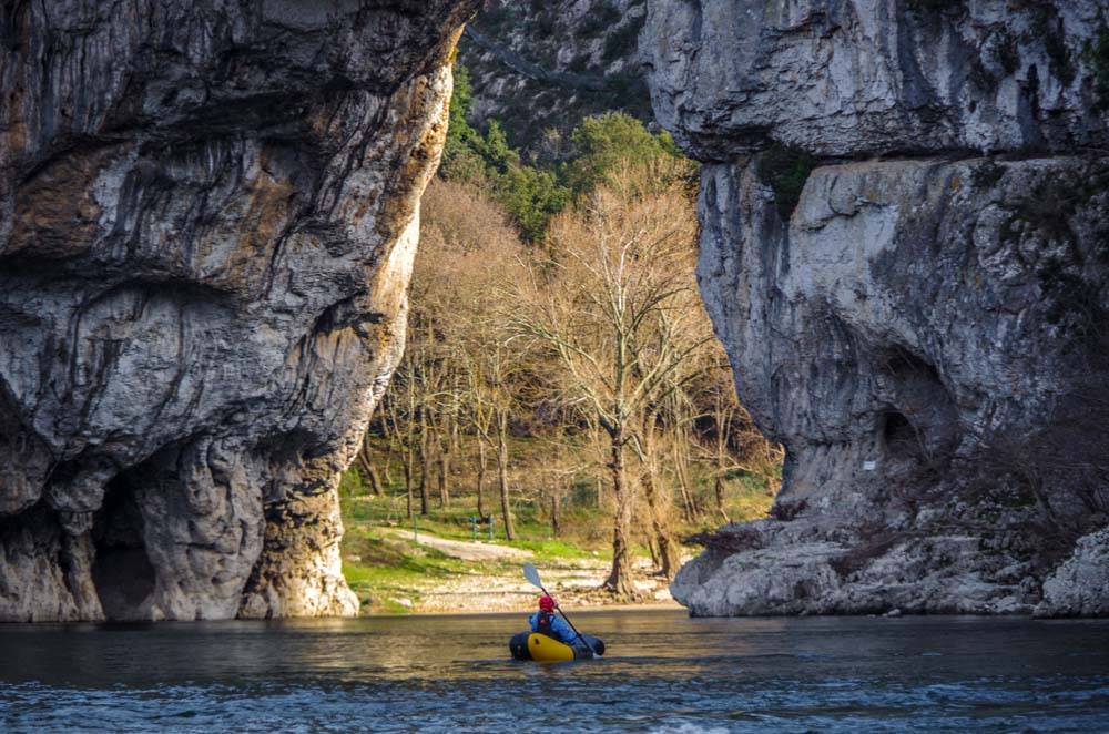 Topo Gorges Ardèche en packraft Mekong