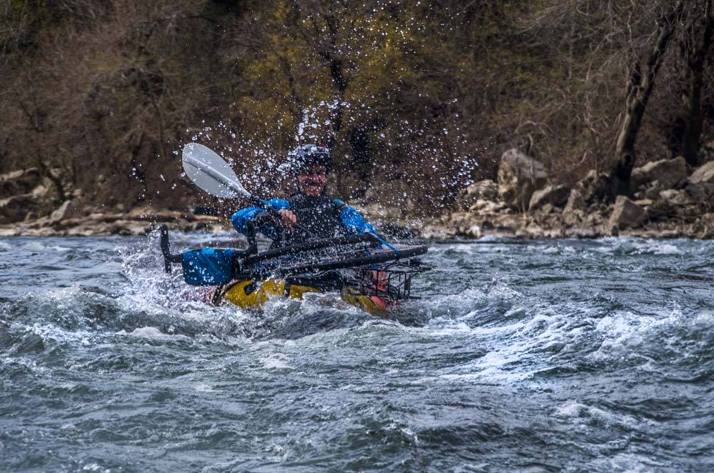 Topo Gorges Ardèche en packraft: Le Charlemagne en packraft Mekong