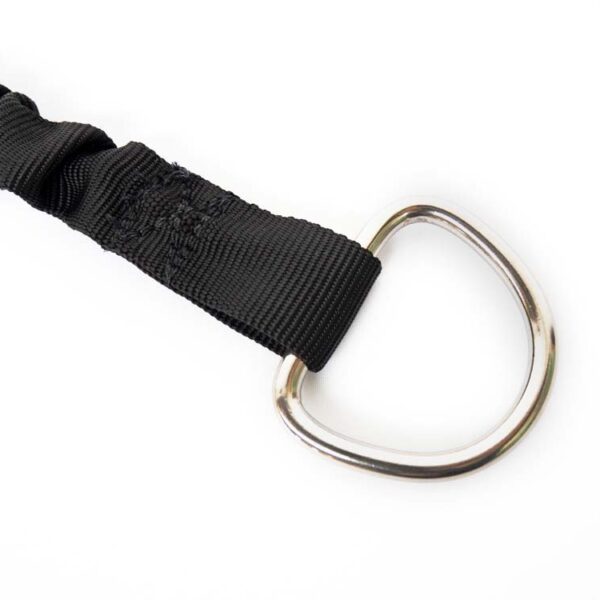 D ring on a pfd safety leash fro kayak or packraft