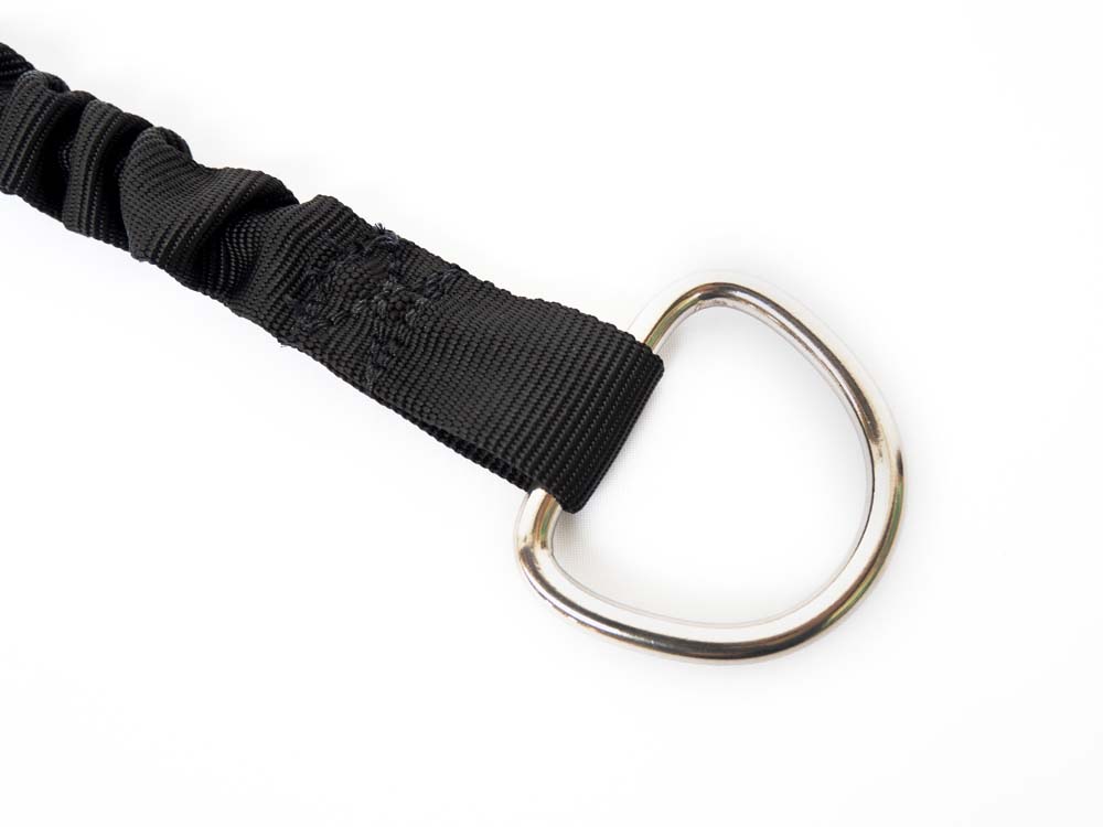 D ring on a pfd safety leash fro kayak or packraft