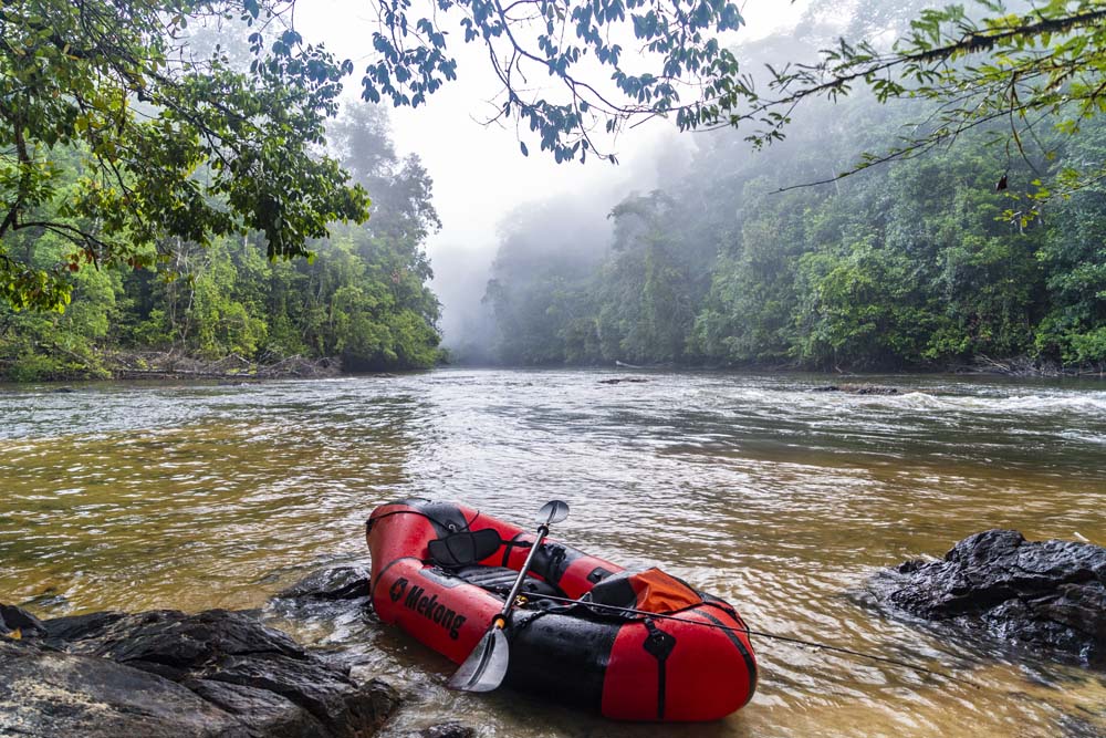 mekong packraft in amazonian jungle