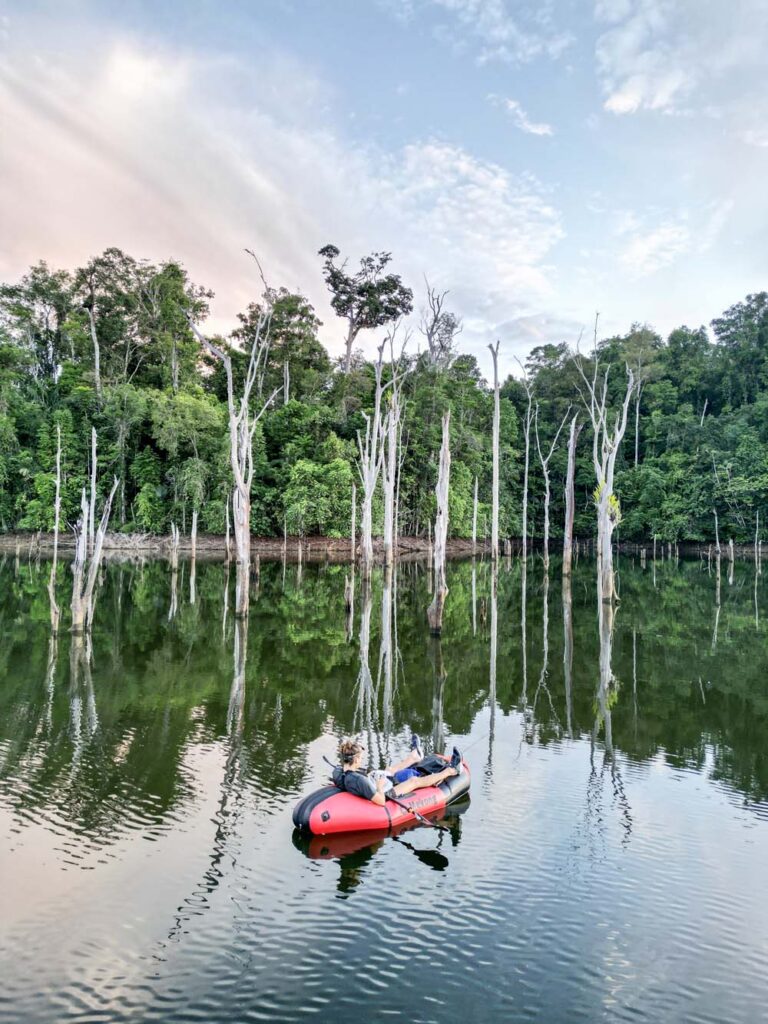 Lac petit Saut en packraft