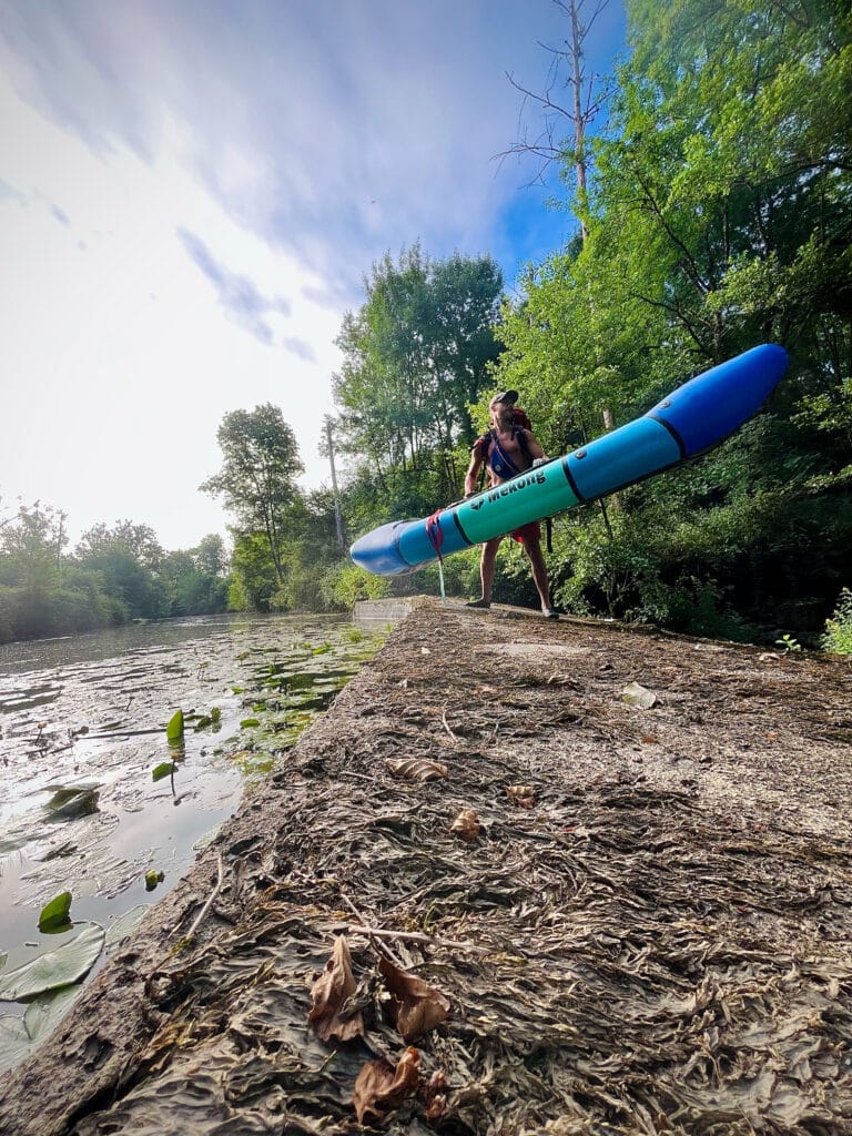 Descente en Davy Rocket Larry Arch inspiration carte Mekong
