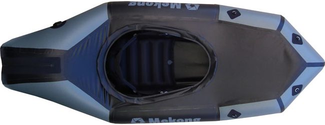 packraft mekong noir et gris monoplace avec pontage