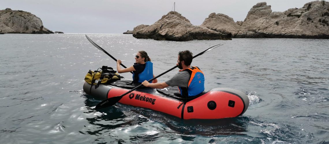 Découverte des calanques des Iles du Frioul en packraft ou en kayak gonflable_Mekong packraft